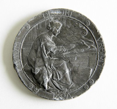 Medalha do Royal Institute of British Architects concedida pelo ensaio e desenho medido, 1907 de George James Frampton