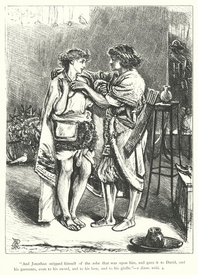 David e Jonathan (gravura) de George John Pinwell