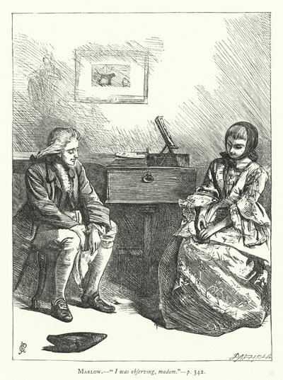 Ilustração para Ela se Impõe a Conquistar (gravação) de George John Pinwell
