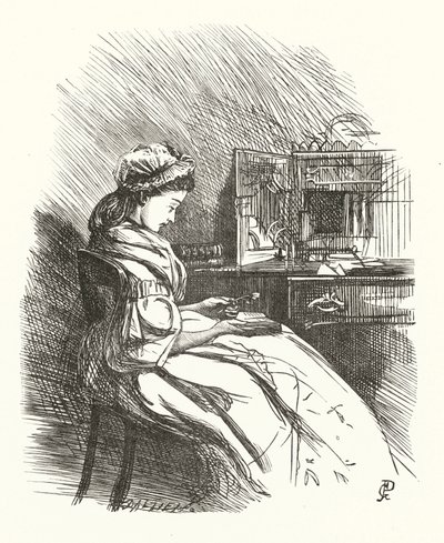 Ilustração para Stanzas on Woman (gravura) de George John Pinwell