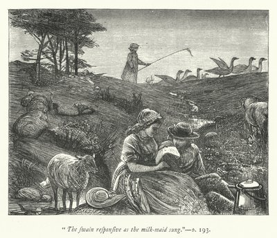 Ilustração para The Deserted Village (gravura) de George John Pinwell