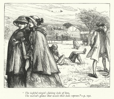 Ilustração para The Deserted Village (gravura) de George John Pinwell