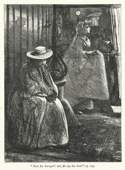 Ilustração para The Deserted Village (gravura) de George John Pinwell