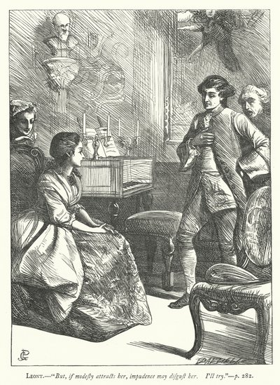 Ilustração para O Homem Bem-Aventurado (gravura) de George John Pinwell