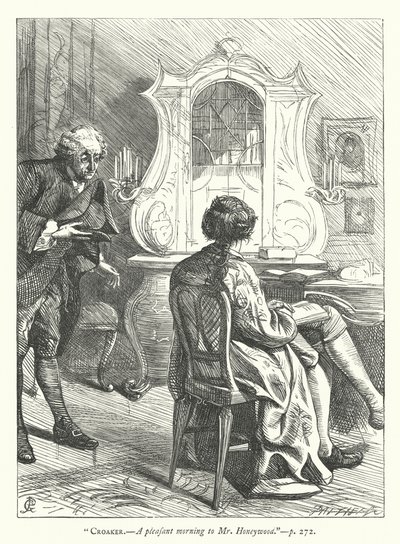 Ilustração para O Homem Bem-Aventurado (gravura) de George John Pinwell