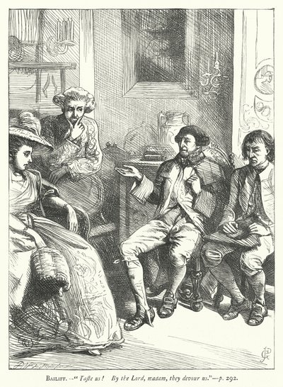 Ilustração para O Homem Bem-Aventurado (gravura) de George John Pinwell