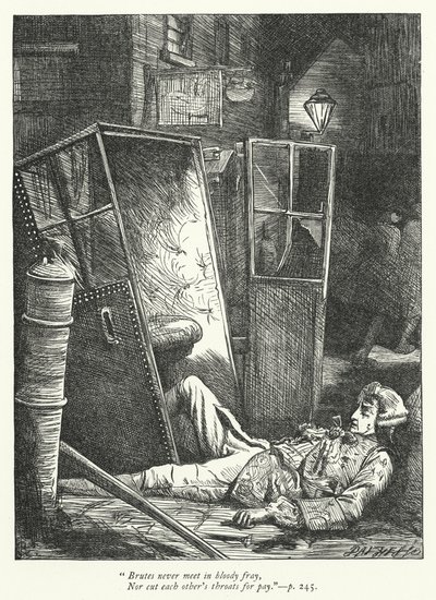 Ilustração para The Logicians Refuted (gravura) de George John Pinwell