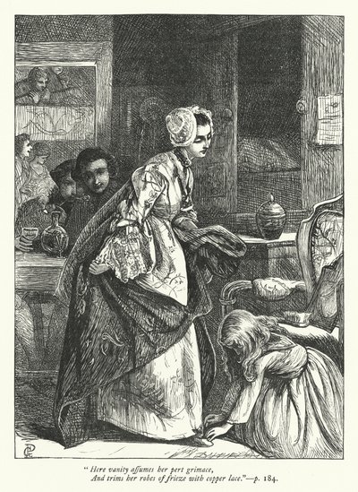 Ilustração para O Viajante (gravura) de George John Pinwell