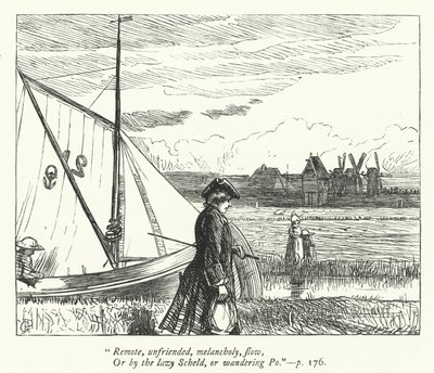 Ilustração para O Viajante (gravura) de George John Pinwell
