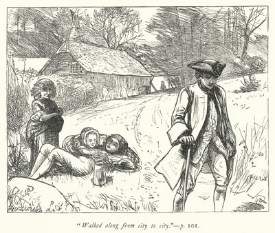 Ilustração para O Vigário de Wakefield (gravura) de George John Pinwell