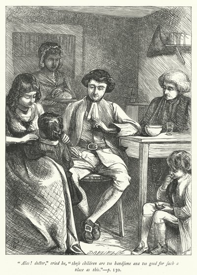 Ilustração para O Vigário de Wakefield (gravura) de George John Pinwell