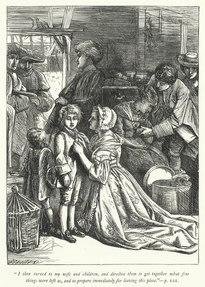 Ilustração para O Vigário de Wakefield (gravura) de George John Pinwell