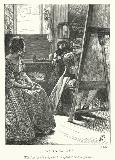 Ilustração para O Vigário de Wakefield (gravura) de George John Pinwell