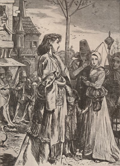 Ilustração do poema A Becketts Troth., C1860-1875, 1923 de George John Pinwell