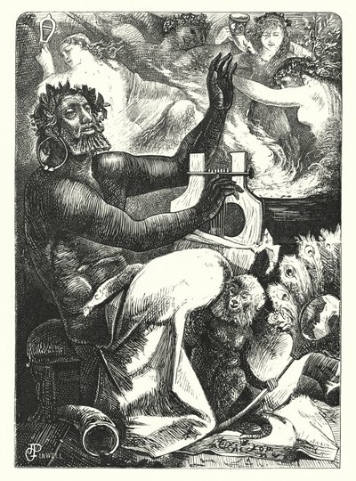 Pan Vinctus - Pan Victor (gravura) de George John Pinwell