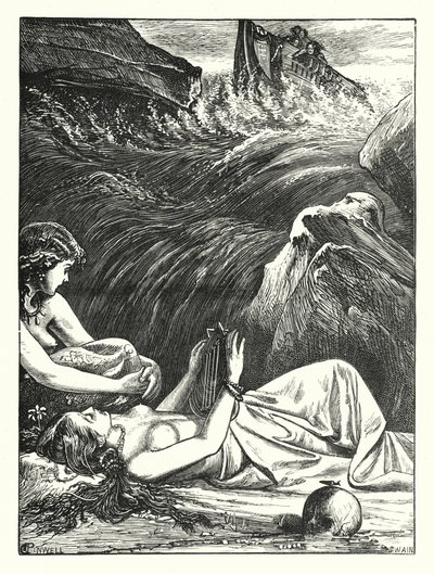 A Última das Sirenes (gravura) de George John Pinwell