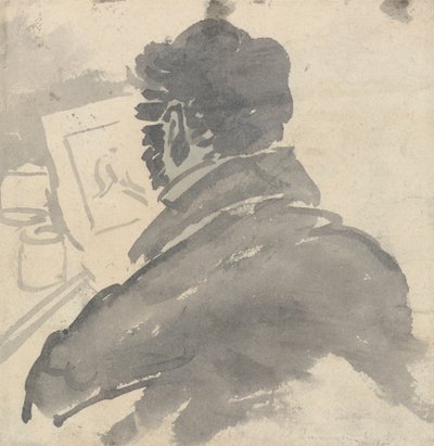 Estudo do esboço de J.M.W. Turner Sketching de George Jones