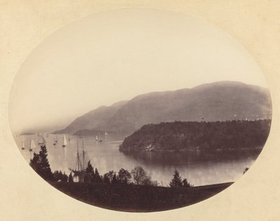 De Trophy Point, West Point, Rio Hudson, c. 1867-1868. de George K Warren