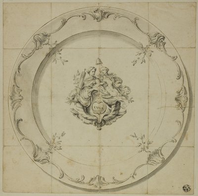 Padrão para pratos de porcelana (Utica) de George Knapton