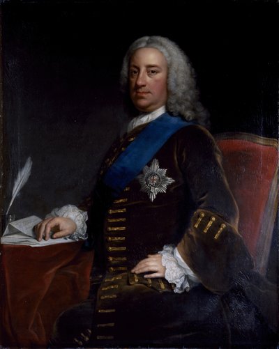 Retrato de William Cavendish, 3º Duque de Devonshire, final da década de 1730 - início da década de 1740 (óleo sobre tela) de George Knapton