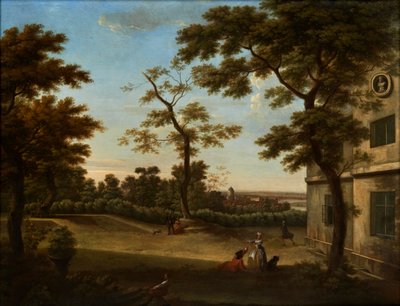 Westcombe House, vista do terraço em direção a Greenwich de George Lambert