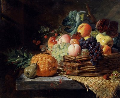 Dádiva da natureza. Pintura de George Lance (1802-1864) Coleção particular. de George Lance