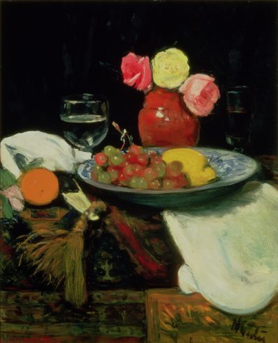 Ainda vida - rosas de George Leslie Hunter