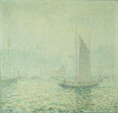 Névoa do porto (óleo sobre tela) de George Loftus Noyes