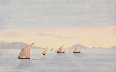 Tarifa Point, Espanha e Mons Abyla, África de George Lothian Hall