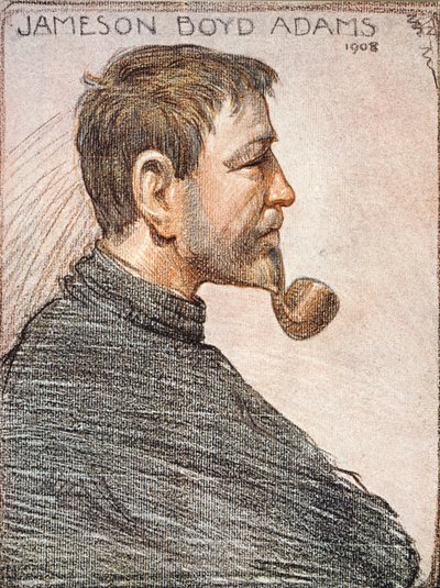 Retrato de Jameson Boyd Adams (1880-1962) de &39;O Coração da Antártica&39; de Sir Ernest Shackleton (1874-1922) c.1909 de George Marston