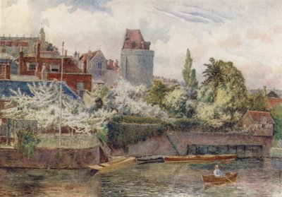 Riverside Gardens (litografia a cores) de George Moore Henton