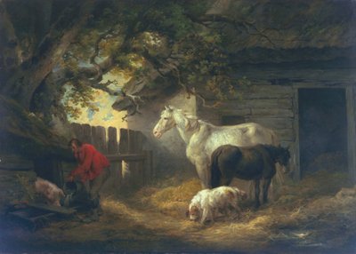 Um curral, 1792 de George Morland