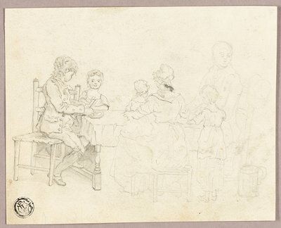Família à mesa de George Morland