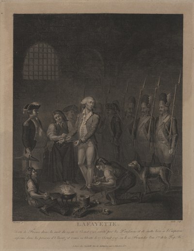 Lafayette na prisão de Olmütz de George Morland