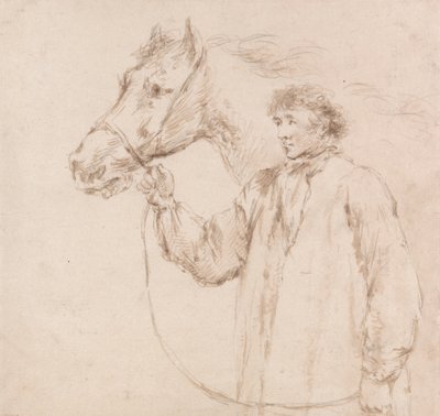 O homem que segura o cavalo junto à cabeçada de George Morland