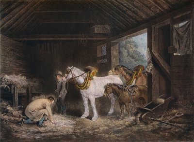 O estábulo dos agricultores, 1791 1901 de George Morland