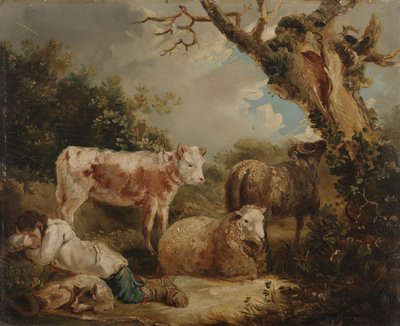 O descanso do pastor de George Morland