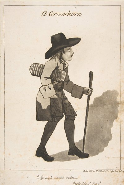 Um Greenhorn, 1º de dezembro de 1790. de George Moutard Woodward