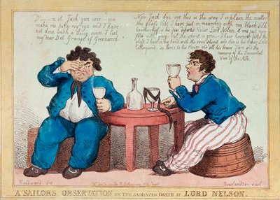 Observações de um marinheiro sobre a lamentável morte de Lord Nelson de George Moutard Woodward