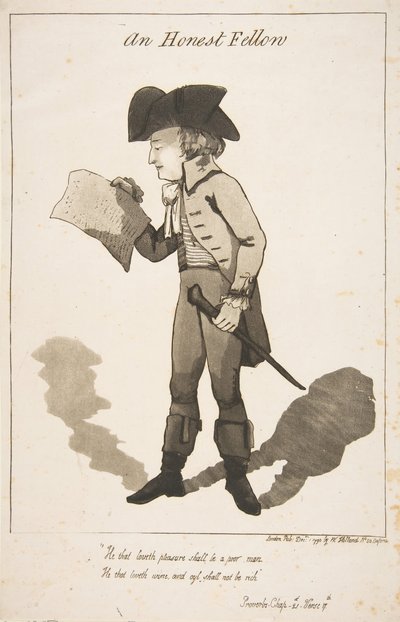 Um Companheiro Honesto, 1º de dezembro de 1790. de George Moutard Woodward