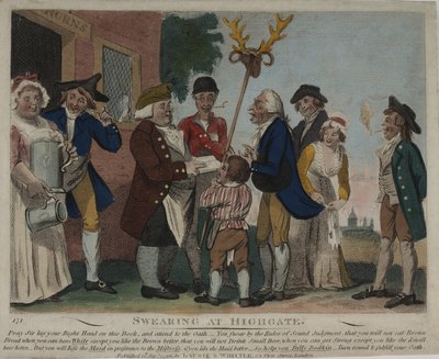 Palavrões em Highgate, 1796 de George Moutard Woodward