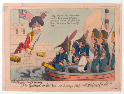  O Centinel em seu Post ou Boneys espia no Castelo de Walmer !! de George Moutard Woodward