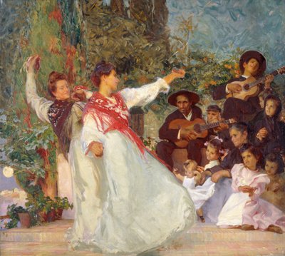 Bailarinas espanholas, início do século XX (Óleo sobre tela) de George Murray