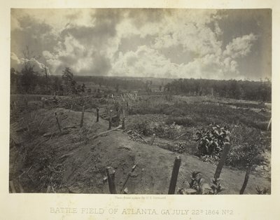 Campo de batalha de Atlanta, GA, n.º 2 de George N. Barnard