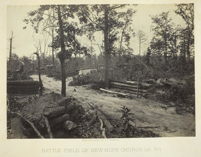 Campo de Batalha da Igreja Nova Esperança, GA, No. 1, 1866. de George N. Barnard