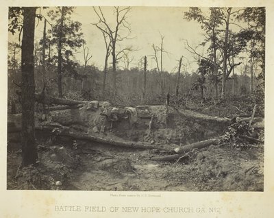 Campo de batalha da Igreja de Nova Esperança, GA, n.º 2 de George N. Barnard