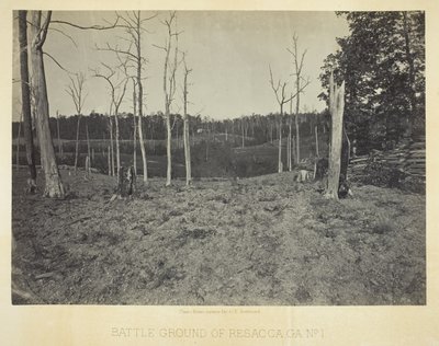 Campo de batalha de Resacca, GA, n.º 1 de George N. Barnard