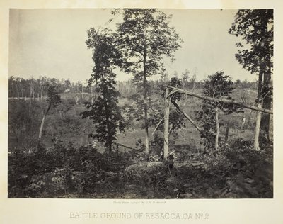 Campo de Batalha de Resacca, GA, nº 2, 1866. de George N. Barnard
