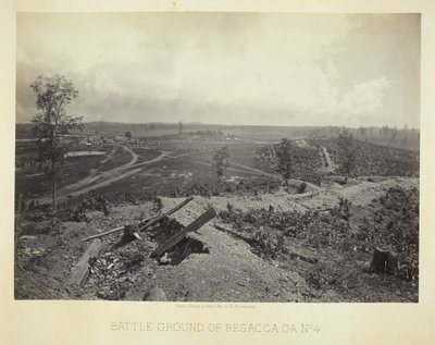 Campo de batalha de Resacca, GA, n.º 4 de George N. Barnard