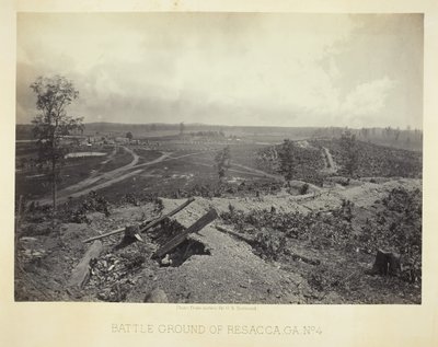 Campo de Batalha de Resacca, GA, nº 4, 1866. de George N. Barnard